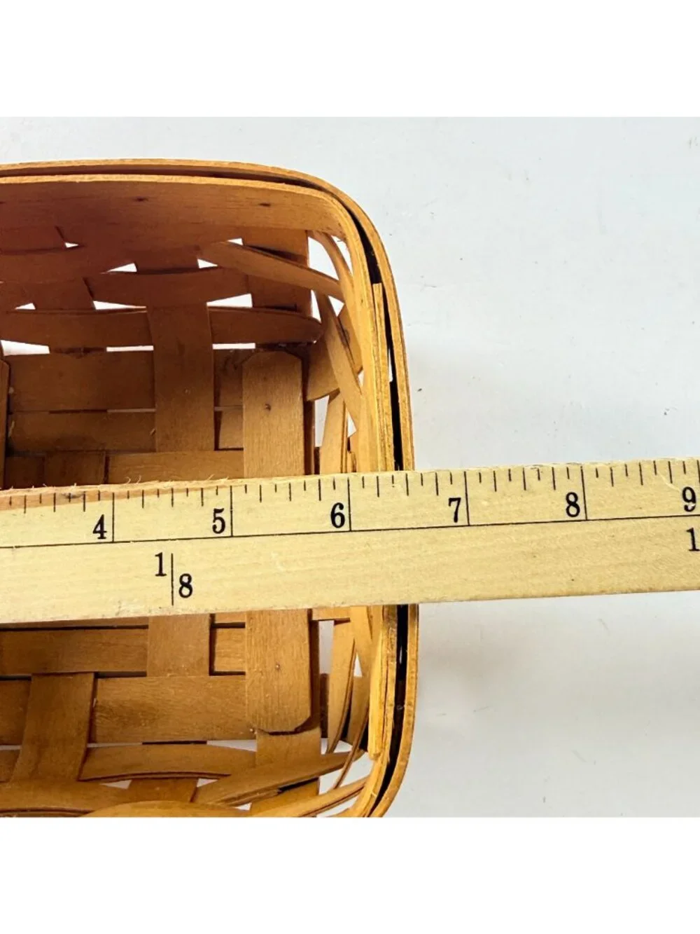 Longaberger 1996,2001 & 2002 Hand Woven Wooden Baskets Square & Rectangular USA